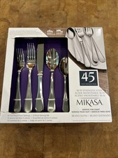 Mikasa Bravo Satin 45 Piece SS Flatware Set W/Serving Pieces picture
