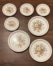 VTG Shannon Aran Stone Floral BALLEYMORE Ireland Mixed Plate Lot Dinner Salad picture