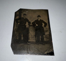 Antique Tintype Photo Two Men Hands on Hips Civil War picture