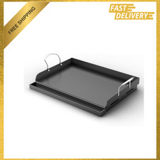 17 Inch Cast Iron Griddle, Pre-Seasoned Nonstick Flat Top, Fits Weber Charbroil picture