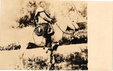 Vintage Chilean Huaso Cowboy Horseback Real Photo Postcard Chile Unused RPPC picture