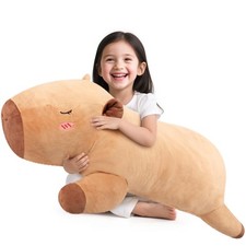 43 inch Giant Capybara Plush, Big Stuffed Animal for Kids & Women picture