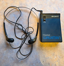Vintage Sony Walkman SRF-33W FM/AM Portable Radio Receiver from the 1980s. picture