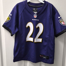 Nike Baltimore Ravens Derrick Henry #22 NFL Jersey Purple/Black childs M 5/6 picture