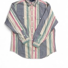 Vintage Polo Ralph Lauren The Big Shirt Striped Oxford picture