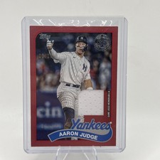 Topps Series 2 2024 Aaron Judge #89R2-AJ 1989 Relics MEM NYY RED BORDER /25 MVP picture