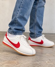 Nike Cortez Leather Sail University Red Gum Men’s 10.5 DM4044-110 NWOB picture