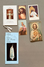 Vintage Catholic Religious Ephemera Lot of 7 Prayer St Jude 1954 Communion 1964 picture