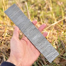 10 x 2 Hand Forged DAMASCUS STEEL Billet Bar For Knife Making Fire Pattern 7mm picture