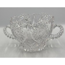 Fine Antique American Brilliant Cut Crystal Glass Ice Bucket picture