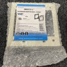 Mono Systems SMS5751-2 Two-Gang Flush Type Extension Adapter ***FREE SHIPPING*** picture