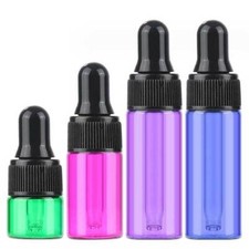 1ml - 5ml Glass Dropper Bottle with Pipette Essential Oil Perfume Drop Container picture