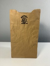Vintage 1980s Michael Harvey Craft Brown Paper Bag Vase #2 Canadian Pop Art picture