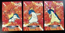 CYNDAQUIL X QUILAVA X TYPHLOSION LOT - POKEMON CARD DATABASE 2 CCG FOIL picture