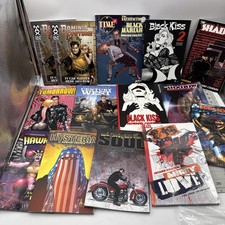 Howard Chaykin Book Lot BLack Kiss Hawkgirl Time Soul Buck Rogers Shadow picture