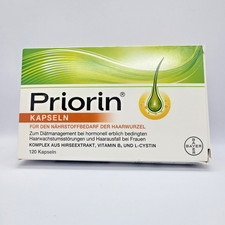 Priorin Hair Growth Capsules 120 Capsules Bayer Original New Sealed picture