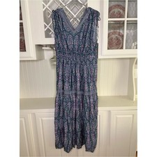NWT Joie Boho Floral Tiered Maxi Dress Rayon Large picture