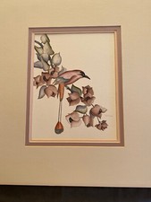 Earlene DeShon Douglas art SIGNED, ORIGINAL? Floral and bird picture