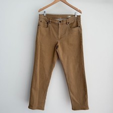 Faherty Pants Mens 34x30 Elk Brown Stretch Terry 5-Pocket picture