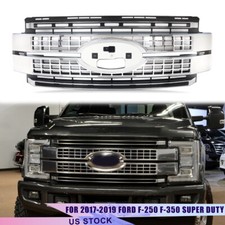 Fits 2017-2019 Super Duty F250 F350 Ford Platinum Bumper Chrome Grille Grill NEW picture