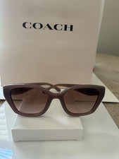 NEW:COACH 8434U Sunglasses  Putty/light Peach Lenses -NEVER WORN  100% Authentic picture