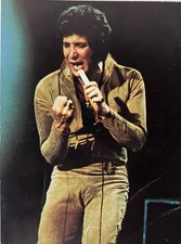 Vintage 1974 Tom Jones Caesars Palace Las Vegas Postcard Concert Memorabilia picture
