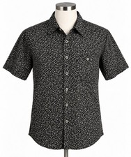 Rockmount Ranch Wear Men's Black Western Music Note Print picture