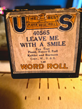 FOX TROT U.S. Word Roll Player Piano Roll 40565 Leave Me With a Smile picture