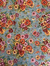 Vintage Faye Burgos pansy fabric for Marcus 1 yard + 14