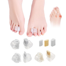 Adjustable Big Toe Separators for Women Men Silicone Gel Spacers Corrector Fo... picture