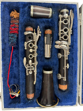 Vintage Lemaire SML Paris France Bohem System Wood Clarinet w/ Case Untested picture