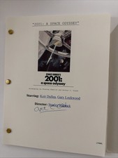 SIGNED Arthur C Clarke 2001 A Space Odyssey Movie Script W /COA RARE Collectible picture
