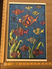 2003 Phish Winter Tour Poster Signed Kimmer Rare Art 62/300 picture