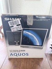 SHARP AQUOS 13” Television Liquid Crystal TV LC-13S1U-S Silver 12V 37W LCD TV picture