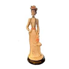 Vintage Artmark Marlo Collection Victorian Lady Figurine - Matte Resin 8.5