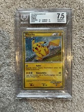 2010 POKEMON WORLD COLLECTION GERMAN PIKACHU-HOLO BGS 7.5 picture