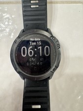 Garmin Fenix 6X Sapphire 51mm GPS Smartwatch Carbon Gray DLC Multisport picture