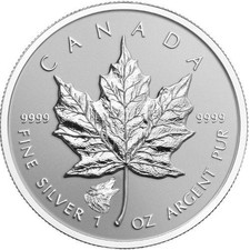 2016 1 oz Wolf Privy Canadian Silver Maple Leaf Reverse Proof Coin picture