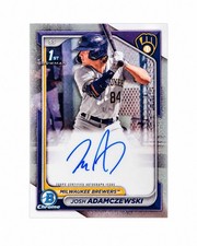 Josh Adamczewski 2024 Bowman Chrome 1st Auto #CPA-JAI Brewers picture