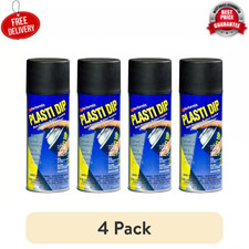 (4 pack) Plasti Dip Rubberized Matte Black Spray, 11oz picture
