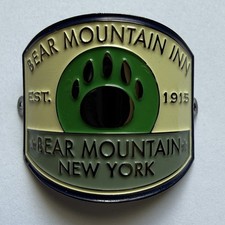 Bear Mountain Inn Est 1915 New York Hiking Stick Medallion Souvenir picture