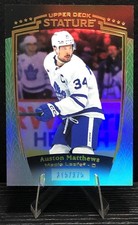 2024-25 Upper Deck Stature #9 Auston Matthews Green Parallel /375 picture