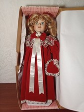 Brinn’s Collectible Valentine Sweetheart 1997 RARE Porcelain Doll Alexis Holiday picture