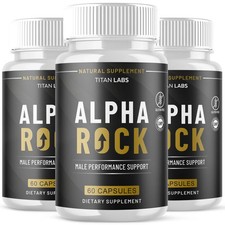 (3 Pack) Alpha Rock Advanced Male Healt Support VItamin AlphaRock  picture