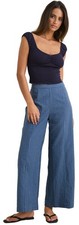 Rhythm Louise Wide Leg Women's Pants - Indigo - New picture