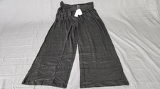 Tarse Women's 2XL Black Wide Leg Yoga Lounge Pants High Rise Stretch Pockets picture