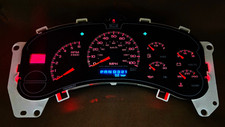 99-02 SILVERADO SIERRA TAHOE INSTRUMENT GAUGE CLUSTER SPEEDOMETER *MILES PROGRAM picture