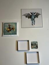 Mab Graves Original Art -Signed- Rare Special Edition Itty Bitty Dinokitty Set picture