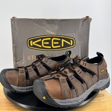 Keen Utility Atlanta II Cooler+ Steel Toe Work Sandals Mens 7 EE Cascade Brown picture
