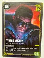 Viktor Vektor (Epic) B057 Beta - Cyberpunk TCG Welcome to Night City WNC - NM/M picture